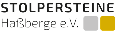 Logo des Vereins Stolpersteine Haßberge e.V., Schaltfläche